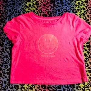 Aerie pink smiley top